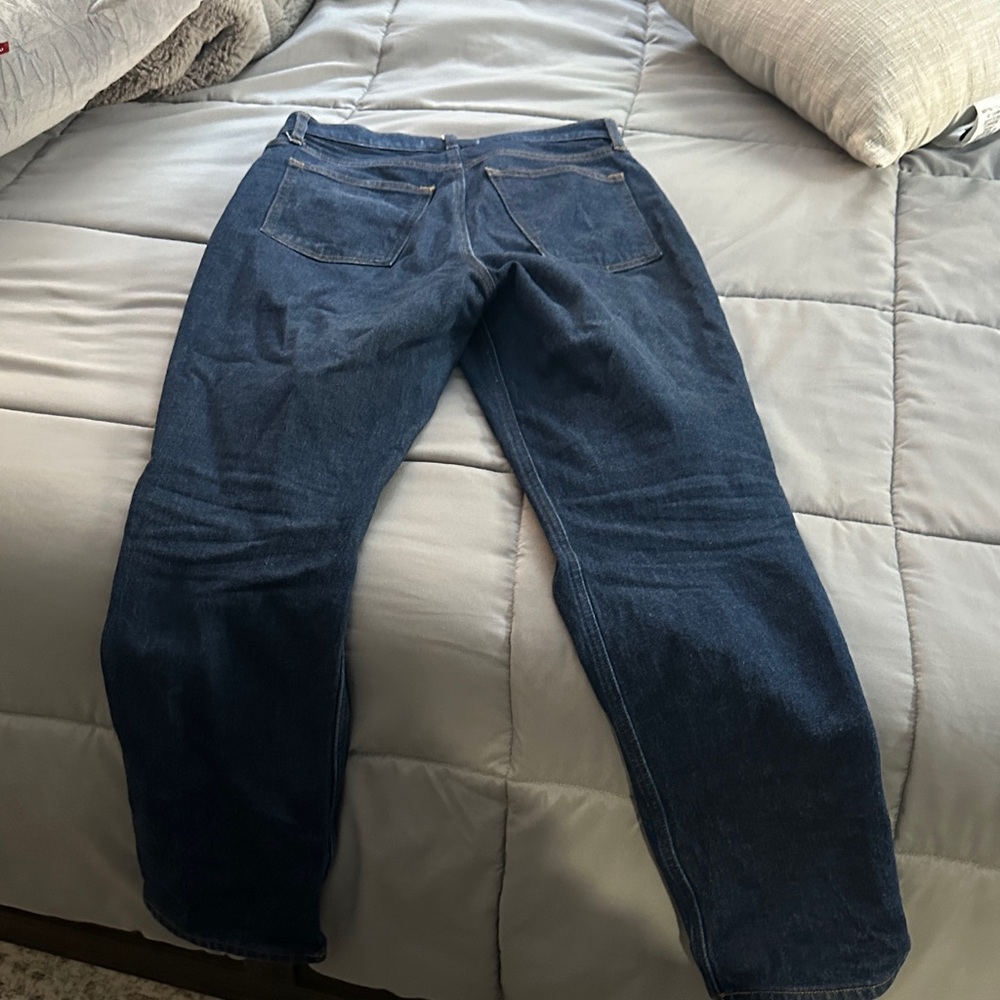 Abercrombie & Fitch Dark Blue the 90s straight ultra high rise - Picture 3 of 3